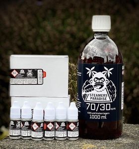 1 Liter Base 70VG/30PG +15 Shots mit 20mg Nikotin – SmokeKing24